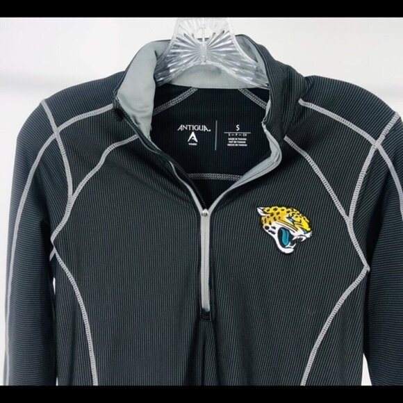 Antigua Black Jacksonville Jaguars ¼ zip Jacket - Picture 1 of 6